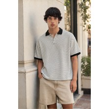 Madmext Siyah Polo Yaka Triko Erkek T-Shirt E7139