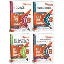 Günay Yayınları 8. Sınıf Bumerang Türkçe + Matematik + Inkılap Tarihi + Din Kültürü Etkinlikli Kitap