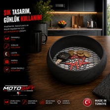 Motogift Mv Agusta Motosiklet Tutkunlarına Özel Lastik Tasarımlı Masaüstü Anahtarlık Kasesi