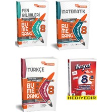 Günay Yayınları 8. Sınıf Bumerang Türkçe + Matematik + Fen Bilimleri Etkinlikli Kitap (Inkılap Tarihi 1. Dönem Soru Bankası Hediyelidir)