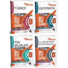 Günay Yayınları 8. Sınıf Bumerang Türkçe + Matematik + Fen Bilimleri + Inkılap Tarihi Etkinlikli Kitap