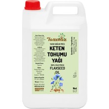 Tazemiz Keten Tohumu Yağı - 5 Lt - Soğuk Pres