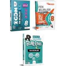 Günay Yayınları 8. Sınıf Bumerang Fen Bilimleri Etkinlikli Kitap + Zoom Fen Bilimleri Soru Bankası + 32 Haftalık Deneme Seti
