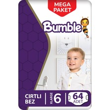 Bumble 6 Numara Maxi Bebek Bezi Mega Paket (15+) kg 64'lü