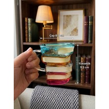 Morponi Borosilikat Cam Renkli Sherlock Kupa 350 ml 1 Adet