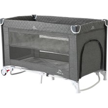 Mammi Co. Sole Park ve Seyahat Yatağı 60X120 cm (Grey Melange)