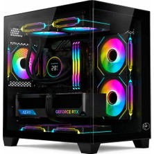 Ramtech Ryzen 5 7500F Işlemci Rtx 5060 Ekran Kartı 16GB Ram 480GB SSD Mini Akvaryum Kasalı Hazır Sistem Hbf-02