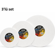Bigpoint Artists' Yuvarlak Tuval 3'lü (20CM,30CM,40CM) - 380GRAM