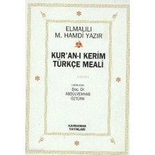 Kahraman Yayınları Kuran I Kerim ve Türkçe Meali Cep Şamua