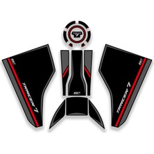 Gp Kompozit Yamaha Mt-07 Tracer 2025-2026 Uyumlu Tank Pad Siyah
