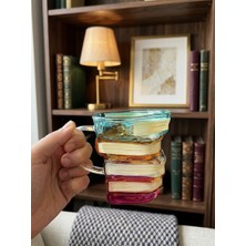 Borosilikat Cam Renkli Sherlock Kupa 350 ml 1 Adet