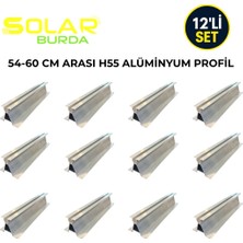 Solar Burda Solarburda Alüminyum Güneş Paneli Montaj Rayı 55 cm 12'li