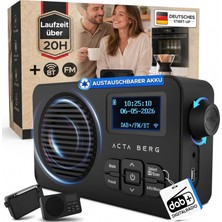 Acta Berg Dab+ Radyo - "tek Şarjla Daha Uzun Dinleme" | 20 Saati Aşan Kablosuz Kullanım