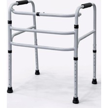 Belirtilmemiş Ayarlanabilir Yürüteç Yürüme Destek Aparatı 120 kg Taşıma Kapasiteli Kaymaz Ayaklı Metal