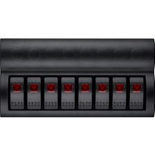 Labarka 8'li Switch Panel Otomatik Sigortalı Kırmızı Led'li 12-24V