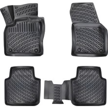 Rizline Volkswagen Tiguan AllSpace 2016-2023 (Şoför Koltuk Altı Dolu ise) /Tarraco 3D Havuzlu Paspas