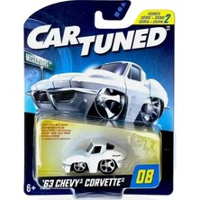 Cartuned S2 1963 Chevy Corvette Stingray Beyaz Muscle Araba 530190