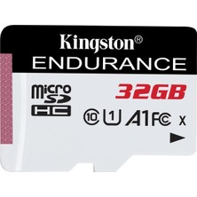 Kingston High-Endurance 32GB Microsd Hafıza Kartı SDCE/32GB 95MB/S - 30MB/S Kadar Okuma Yazma, Ev Gü