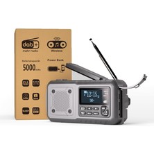 Acta Berg Acil Durum El Kranklı Radyo Dab+/fm 5000 Mah Gri