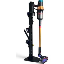 Etepzo Premium Süpürge Standı | Metal Dikey Şarjlı Süpürge Standı | Organizer | Siyah