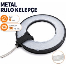 Badem10 Metal Hortum Kelepçe 9 mm 30 Metre Rulo Tip Boru Bağlantı Sabitleme Kelepçesi