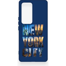 Vip Case Vivo V30 Uyumlu New York City Desenli Silikon Kılıf