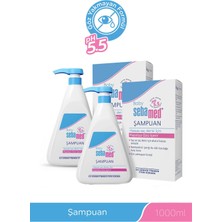 Sebamed Bebek Şampuanı 500 ml x 2 Adet Ph 5.5 Göz Yakmayan Papatya Özlü Nemlendirici Saç ve Vücut