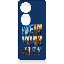 Vip Case Vivo V40 Uyumlu New York City Desenli Silikon Kılıf