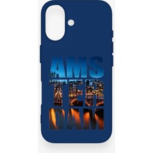 Vip Case iPhone 16 Uyumlu Amsterdam Desenli Silikon Kılıf