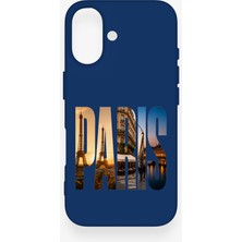 Vip Case iPhone 16 Uyumlu Paris Desenli Silikon Kılıf