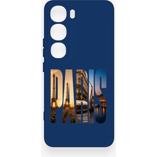 Vip Case Vivo V40 Lite 5g Uyumlu Paris Desenli Silikon Kılıf