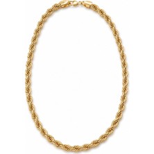 Serelya cm Burgu Model Gold Renk 10 mm Kalınlık 50 cm Kadın Kolye