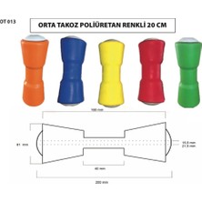 Kalemarine Tekne Römorku Poliüretan Orta Makara Takozu 20 cm Kırmızı