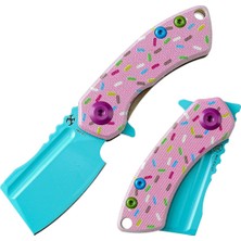 Kansept Mini Korvid | Donut Baskılı G10 Sap | 154CM Çelik Çakı | T3030B1