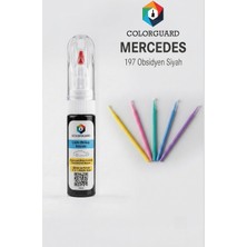 Colorguard Mercedes-Benz 197 Obsidyen Siyahı Rötuş Boyası ve 5'li Rötuş Çubuğu Hassas Uygulama Seti