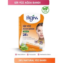 Agiss Sir Yüz Ağda Bandı 28'li Natural Aloe Vera Etkili