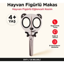 Let's Çocuk Makası – Hayvan Figürlü El Işi Makası Beyaz