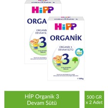 Hipp 3 Organik Devam Sütü 500 gr x 2 Adet
