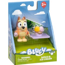 Bluey Tek Figür Aksesuarlı Set Bluey Tek Figür Aksesuarlı Set Bingo ve Dondurma