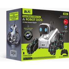 Azurtech Blic Brb2 Aı Akıllı Robot Köpek Ses Kontrollü Uzaktan Kumandalı Rgb Işıklı Buhar Efektli Oyuncak