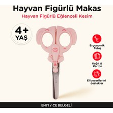 Let's Çocuk Makası – Hayvan Figürlü El Işi Makası Pembe