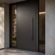 Vivarel 2'li Set Paslanmaz Çelik Örme Çekme Kol Pvd Kaplama Siyah 700 mm