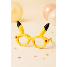 Wowolab Pikachu Temalı Çocuk Parti Gözlüğü 3D Baskı Pla Kostüm Aksesuarı