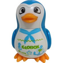 Globox Kalemtraş+Silgi (Penguen) ( Mavi  )