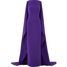 Solace London Kaila Maxi Elbise - Mor
