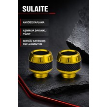 Sulaite Üniversal Motosiklet Ön Teker Aks Koruma Takozu Sarı 2 Adet Darbe Koruyucu Slider