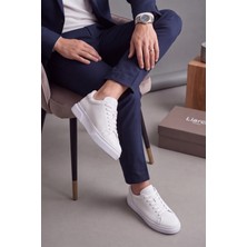 Liarca Ghostwood - Hakiki Deri Sararmaz Faylon Taban Beyaz Erkek Sneaker Ayakkabı