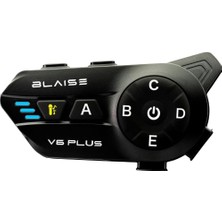 Blaise Blaıse V6PLUS Bluetooth Motosiklet Interkom (1000M Uzun Menzil)
