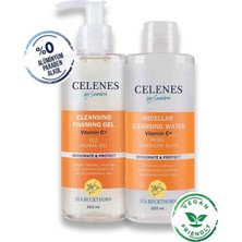 Celenes By Sweden Sea Buckthorn Aydınlatıcı ve Cilt Tonu Eşitleyici Seti Yağlı ve Karma Ciltler 250 ml 250 ml