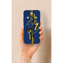 Vip Case Honor Magic 8 Lite Uyumlu Sarı Lacivert Sarmaşık Desenli Silikon Kılıf